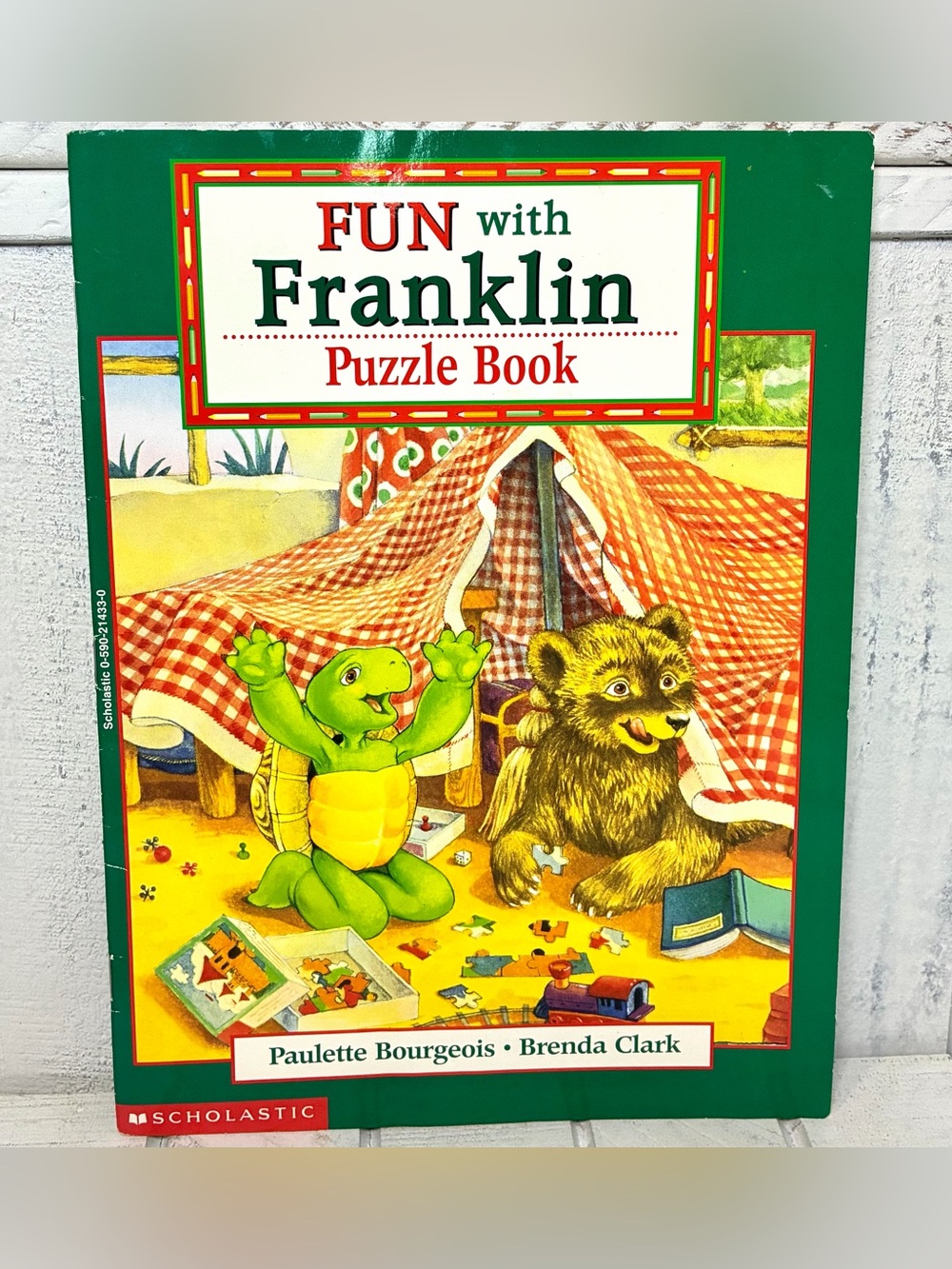 Scholastic Fun With Franklin Puzzle Book Based On The Books Vintage 1997